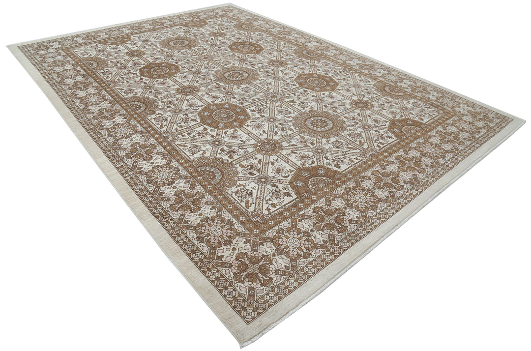 Hand Knotted Fine Serenity Wool Rug 8' 9" x 11' 11" - No. AT68066
