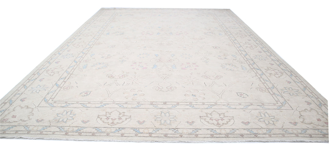 Hand Knotted Fine Serenity Wool Rug 12' 8" x 18' 5" - No. AT66066