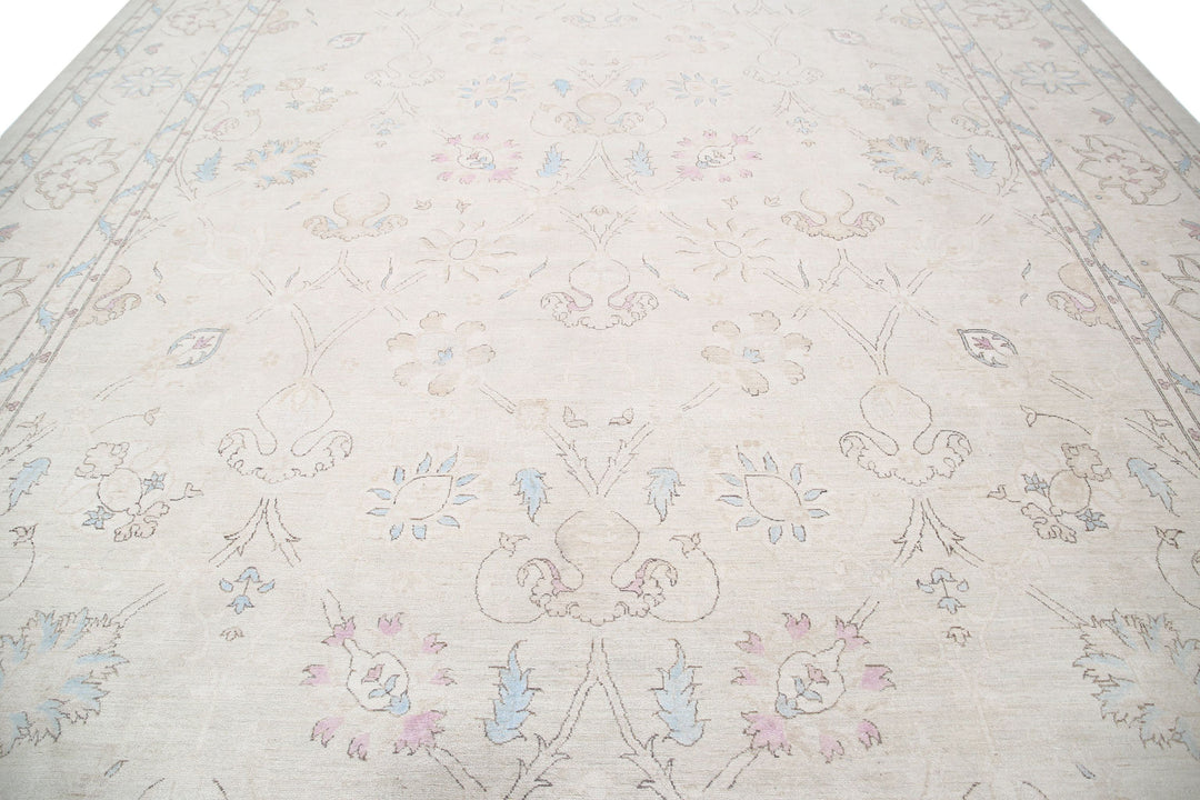 Hand Knotted Fine Serenity Wool Rug 12' 8" x 18' 5" - No. AT66066