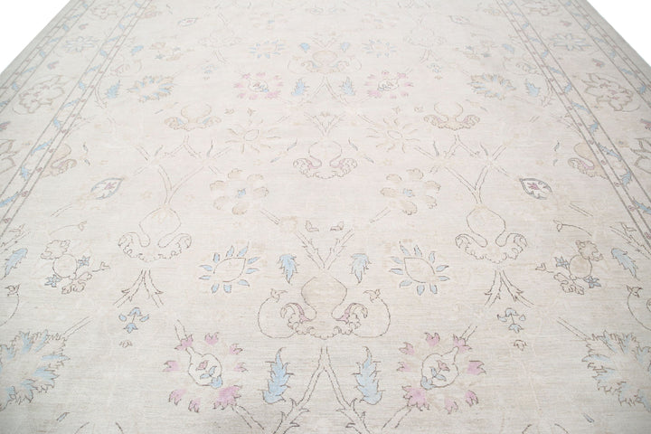 Hand Knotted Fine Serenity Wool Rug 12' 8" x 18' 5" - No. AT66066