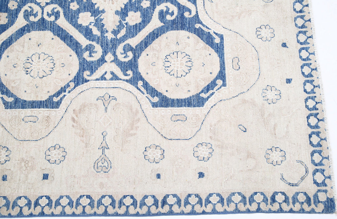 Hand Knotted Fine Ziegler Wool & Silk Rug 11' 9" x 14' 6" - No. AT96399