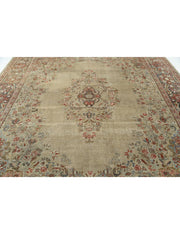 Hand Knotted Vintage Persian Tabriz Wool Rug 9' 10" x 12' 8" - No. AT12093
