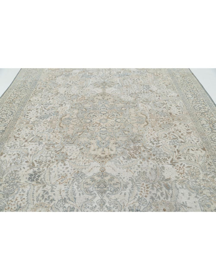 Hand Knotted Vintage Persian Tabriz Wool Rug 8' 2" x 11' 8" - No. AT86866