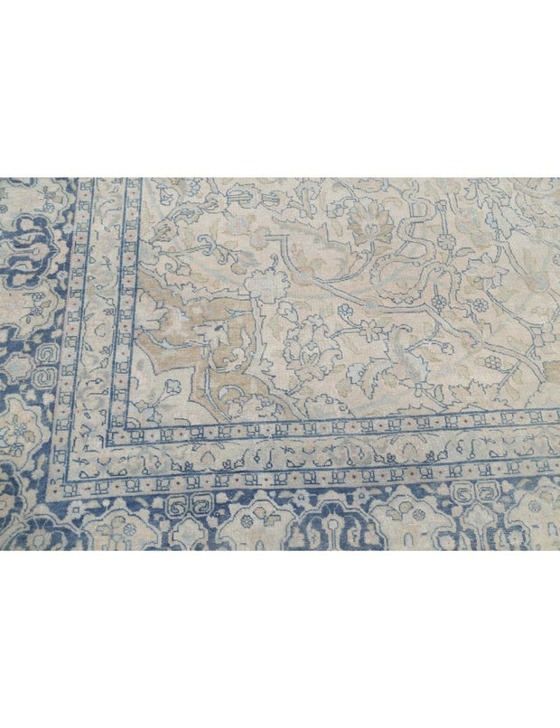 Hand Knotted Vintage Persian Tabriz Wool Rug 10' 9" x 14' 4" - No. AT82968