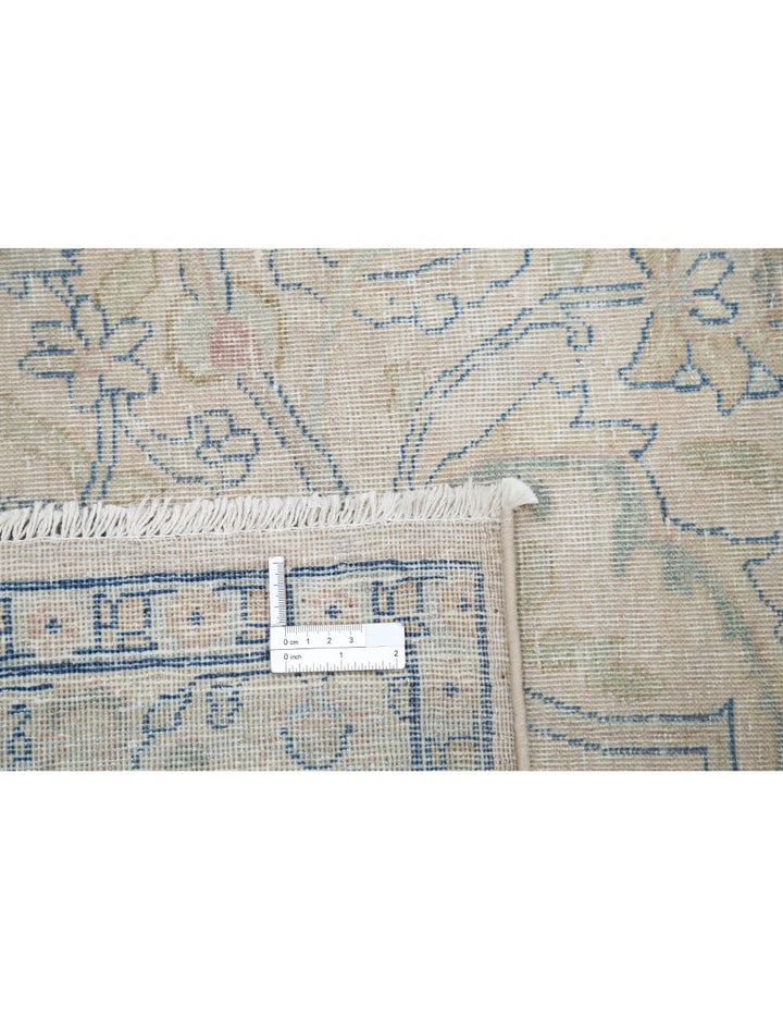 Hand Knotted Vintage Persian Tabriz Wool Rug 10' 9" x 14' 4" - No. AT82968