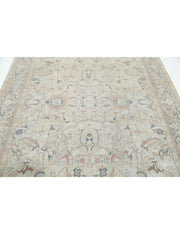 Hand Knotted Vintage Persian Tabriz Wool Rug 6' 5" x 9' 7" - No. AT47325