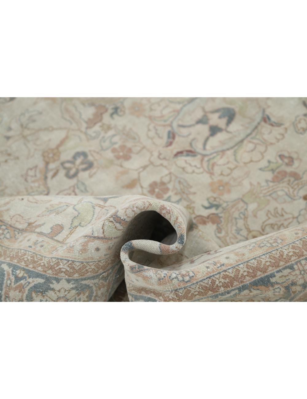 Hand Knotted Vintage Persian Tabriz Wool Rug 6' 5" x 9' 7" - No. AT47325