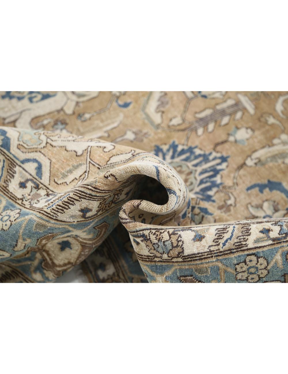 Hand Knotted Vintage Persian Tabriz Wool Rug 9' 4" x 11' 9" - No. AT21913