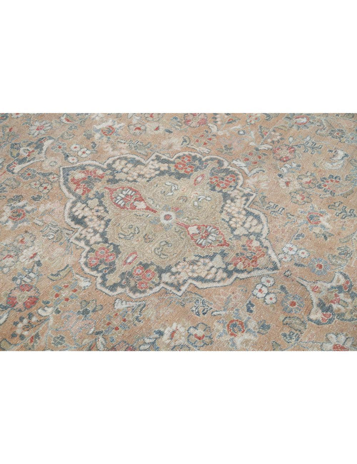 Hand Knotted Vintage Persian Tabriz Wool Rug 8' 8" x 11' 10" - No. AT16400