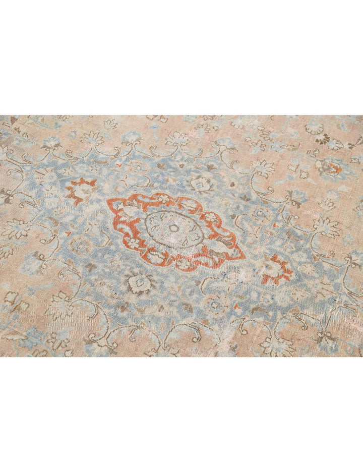Hand Knotted Vintage Persian Tabriz Wool Rug 11' 2" x 14' 1" - No. AT96900