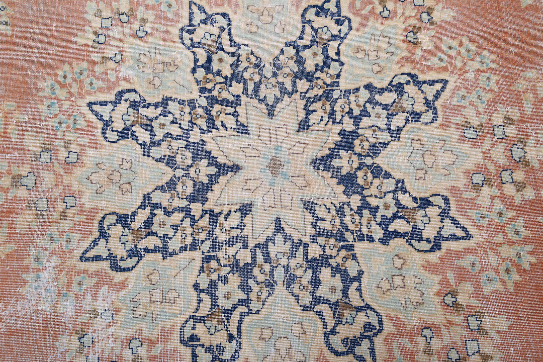 Hand Knotted Vintage Persian Tabriz Wool Rug 9' 8" x 12' 11" - No. AT22770