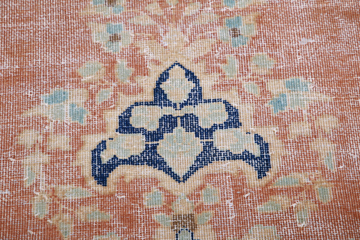 Hand Knotted Vintage Persian Tabriz Wool Rug 9' 8" x 12' 11" - No. AT22770