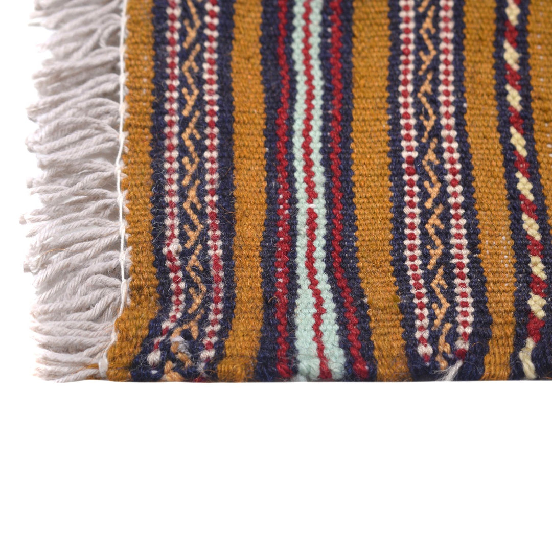 Afghan Laghari Kilim Rug 4'5" x 6'2" Flat-Weave view