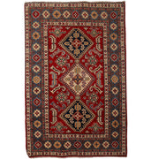 Kazak Rug 3'9" x 5'7" - No. AL21848