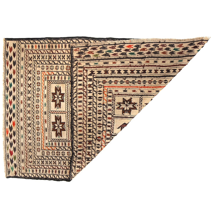 Soumak Kilim 4' 2" x 6' 3" - No. AL30315