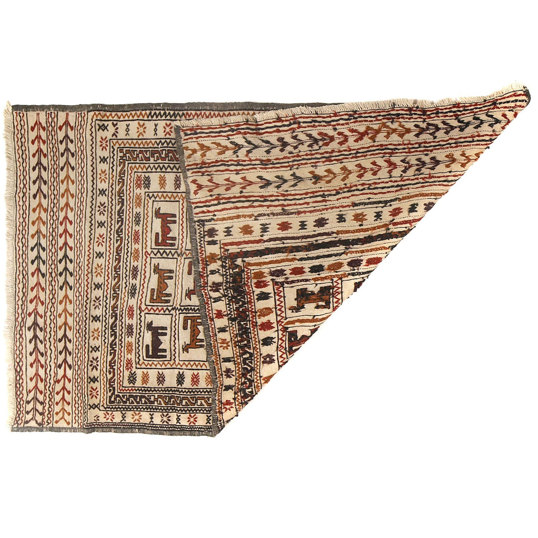 Soumak Kilim 3' 9" x 6' 4" - No. AL88850