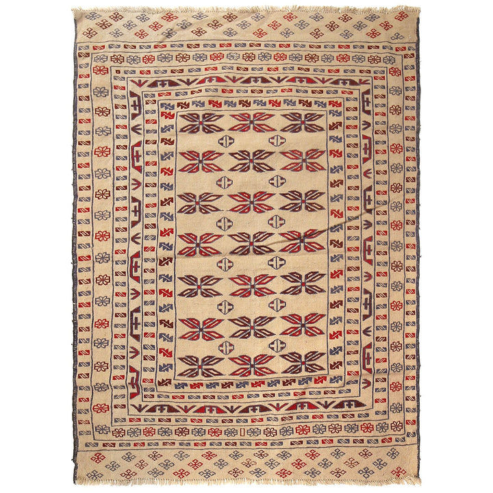 Soumak Kilim 4' " x 5' 8" - No. AL44519