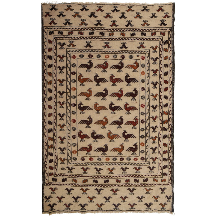 Soumak Kilim 4' " x 6' 3" - No. AL11095