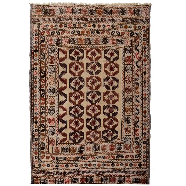 Soumak Kilim 4' " x 5' 7" - No. AL22384