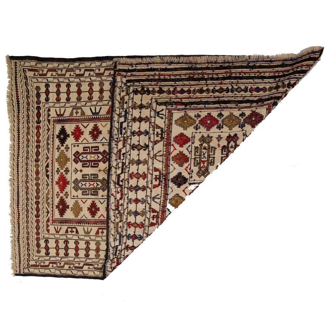 Soumak Kilim 4' 2" x 6' 2" - No. AL62195