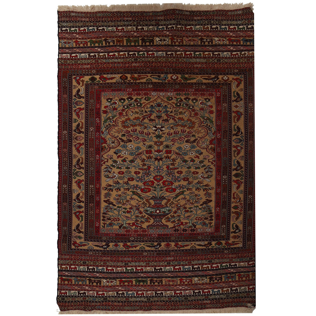 Maliki Kilim 4'1" x 6'5" - No. AL45732