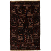 Afghan War Rug 2'7" x 4'4" - No. AL82511
