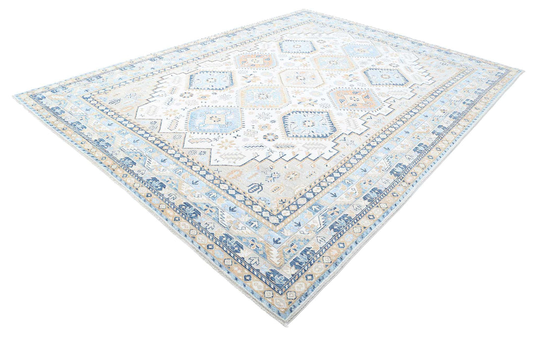 Hand Knotted Ziegler Farhan Wool Rug 9' 0" x 12' 1" - No. AT79338