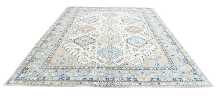 Hand Knotted Ziegler Farhan Wool Rug 9' 0" x 12' 1" - No. AT79338