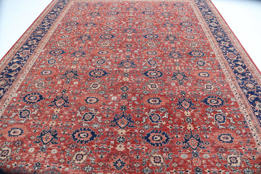 Hand Knotted Ziegler Farhan Wool Rug 10' 1" x 13' 7" - No. AT98189