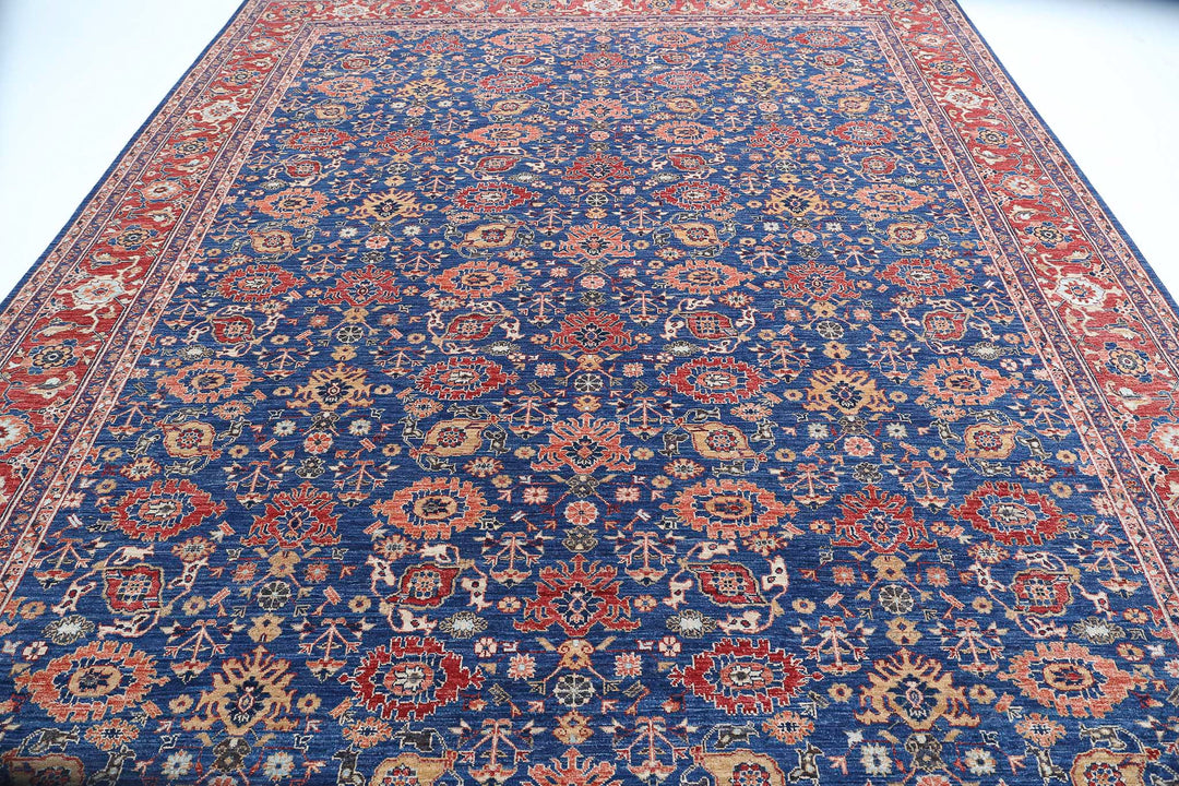 Hand Knotted Ziegler Farhan Wool Rug 10' 0" x 13' 2" - No. AT14763