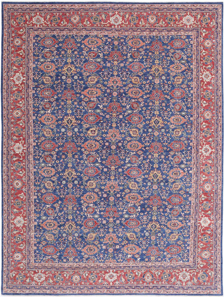 Hand Knotted Ziegler Farhan Wool Rug 10' 0" x 13' 2" - No. AT14763