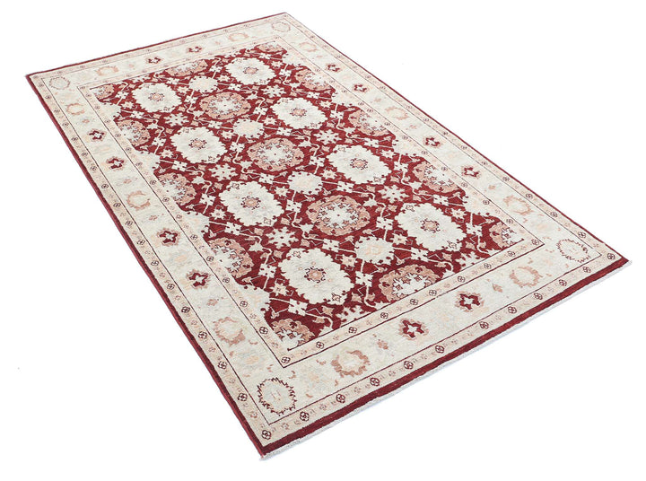 Hand Knotted Ziegler Farhan Wool Rug 4' 0" x 6' 3" - No. AT77882