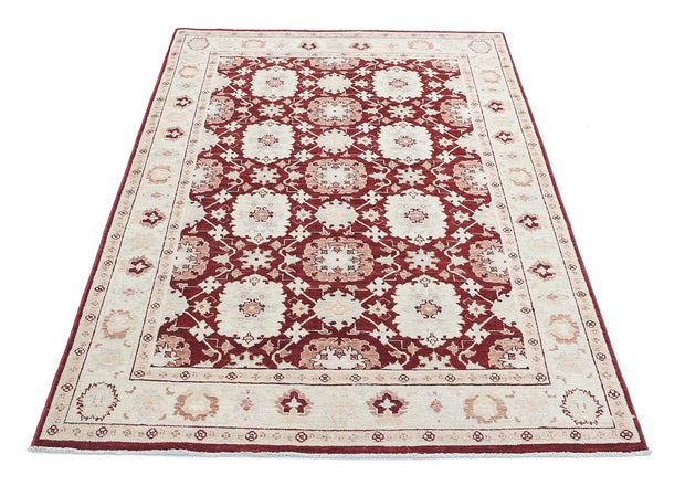 Hand Knotted Ziegler Farhan Wool Rug 4' 0" x 6' 3" - No. AT77882
