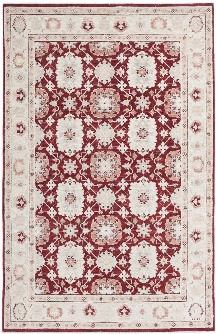 Hand Knotted Ziegler Farhan Wool Rug 4' 0" x 6' 3" - No. AT77882