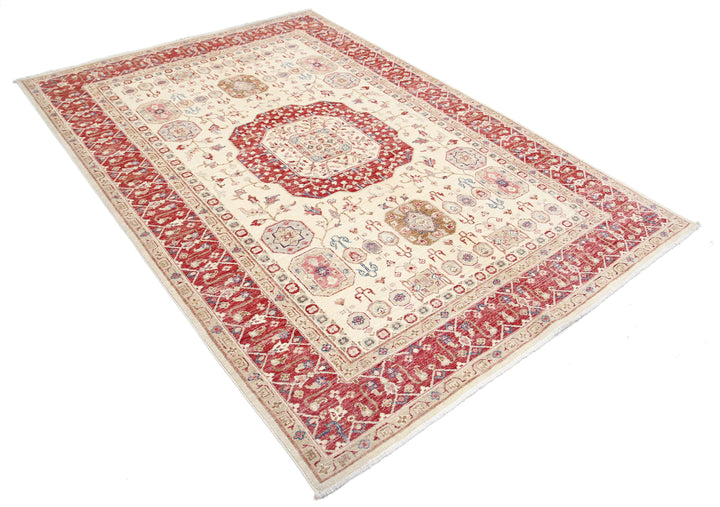Hand Knotted Ziegler Farhan Wool Rug 5' 7" x 8' 0" - No. AT26777