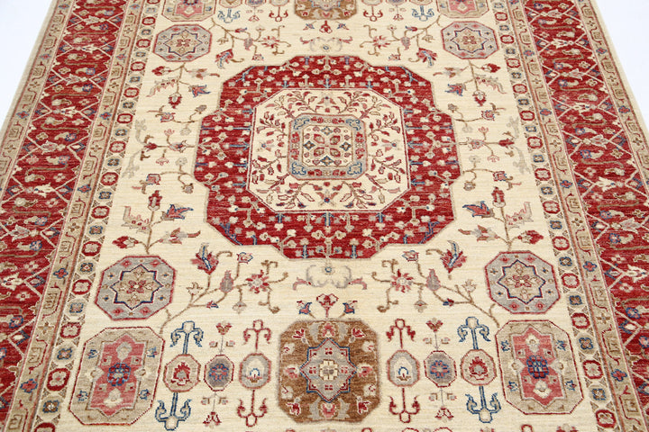 Hand Knotted Ziegler Farhan Wool Rug 5' 7" x 8' 0" - No. AT26777