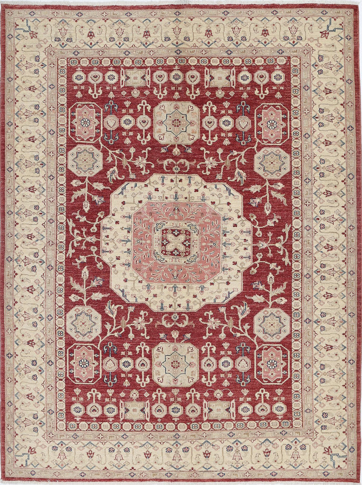 Hand Knotted Ziegler Farhan Wool Rug 5' 9" x 7' 5" - No. AT94522