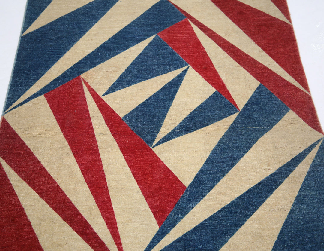 Hand Knotted Overdye Wool Rug 3' 3" x 4' 9" - No. AT45808