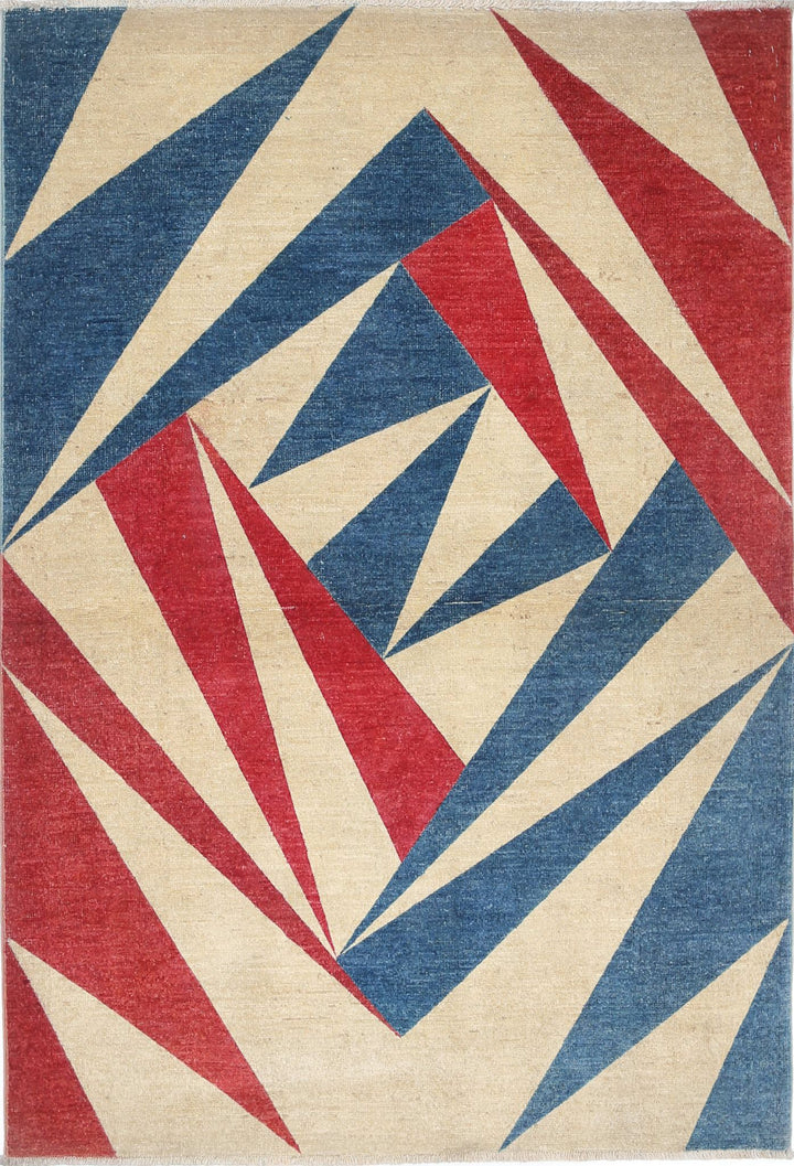 Hand Knotted Overdye Wool Rug 3' 3" x 4' 9" - No. AT45808