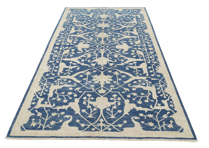 Hand Knotted Serenity Wool Rug 4' 10" x 9' 0" - No. AT59721