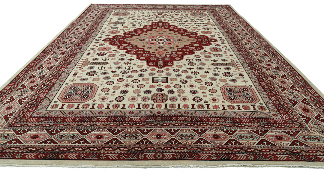 Hand Knotted Ziegler Farhan Wool Rug 11' 10" x 17' 10" - No. AT22204
