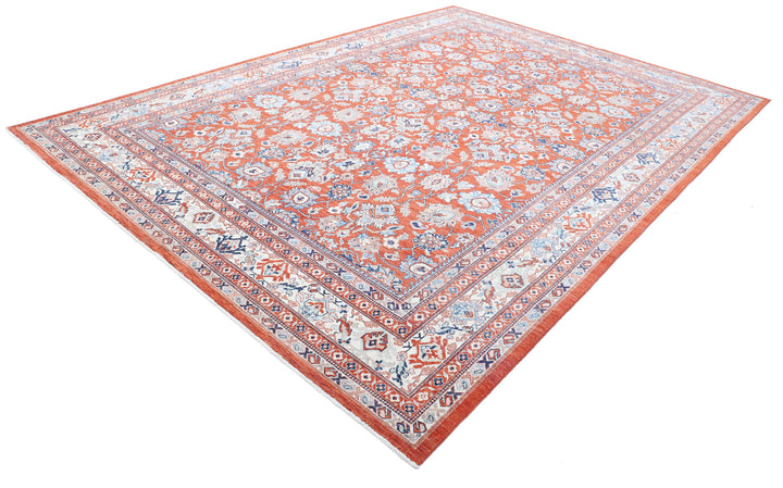 Hand Knotted Fine Ziegler Wool Rug 9' 0" x 12' 7" - No. AT93334