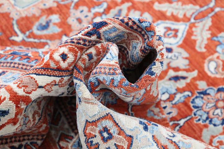 Hand Knotted Fine Ziegler Wool Rug 9' 0" x 12' 7" - No. AT93334