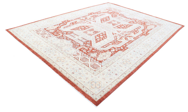 Hand Knotted Fine Ziegler Wool Rug 8' 10" x 11' 7" - No. AT84070