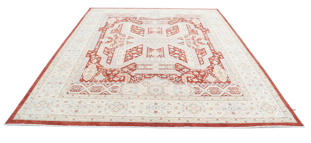 Hand Knotted Fine Ziegler Wool Rug 8' 10" x 11' 7" - No. AT84070
