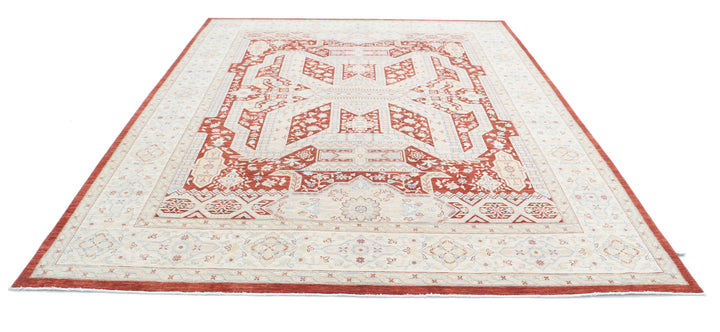 Hand Knotted Fine Ziegler Wool Rug 8' 10" x 11' 7" - No. AT84070