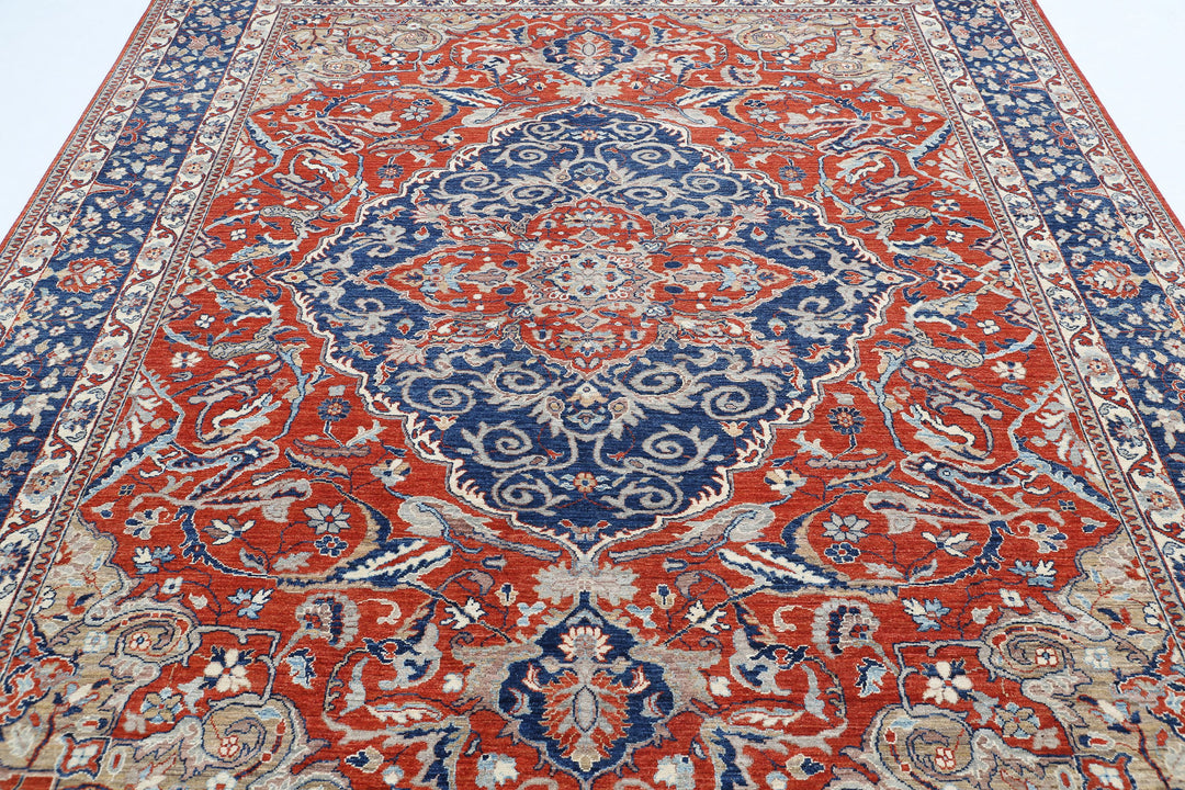 Hand Knotted Fine Ziegler Wool Rug 7' 11" x 9' 10" - No. AT86787