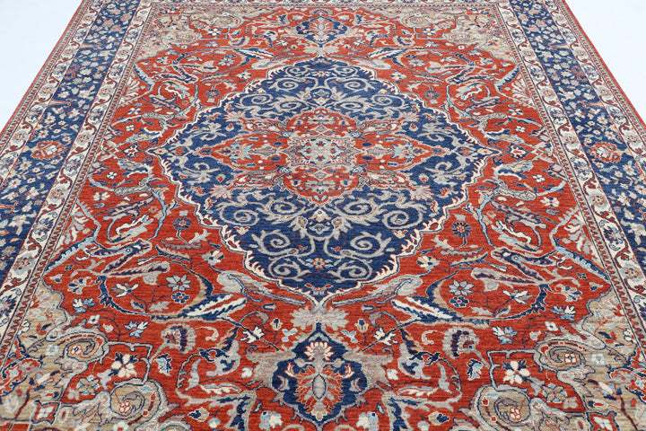 Hand Knotted Fine Ziegler Wool Rug 7' 11" x 9' 10" - No. AT86787