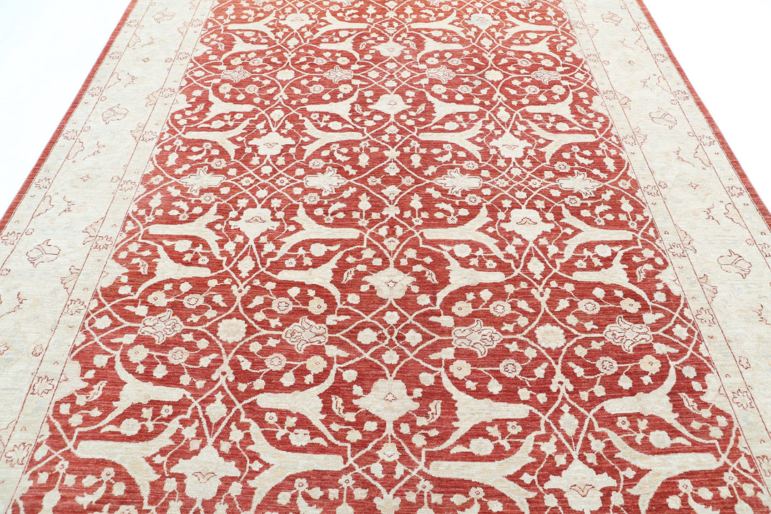 Hand Knotted Fine Ziegler Wool Rug 7' 10" x 10' 8" - No. AT21514
