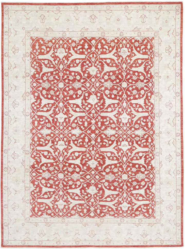 Hand Knotted Fine Ziegler Wool Rug 7' 10" x 10' 8" - No. AT21514
